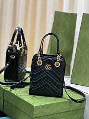 Gucci GG Marmont Matelasse Mini Bag Black - 19x16x7cm - 2