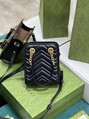 Gucci GG Marmont Matelasse Mini Bag Black - 19x16x7cm - 4