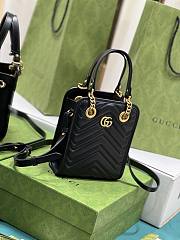 Gucci GG Marmont Matelasse Mini Bag Black - 19x16x7cm - 6