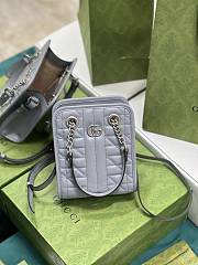 Gucci GG Marmont Matelasse Mini Bag Gray - 19x16x7cm - 4