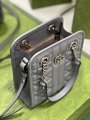 Gucci GG Marmont Matelasse Mini Bag Gray - 19x16x7cm - 5