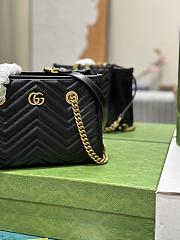 GG Marmont Small Tote In Black Leather 779727 - 26.5x18.5x12.5cm - 6