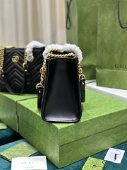 GG Marmont Small Tote In Black Leather 779727 - 26.5x18.5x12.5cm - 3