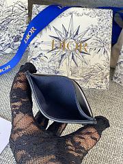 30 Montaigne Glycine Wallet Blue Dior Oblique Jacquard - 11x7.5x2.5cm - 3