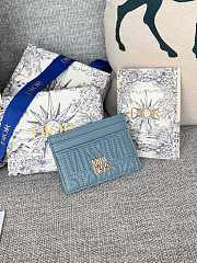 Miss Dior Freesia Card Holder Blue - 10.5x7.5x1cm - 1