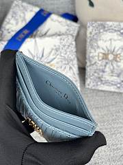 Miss Dior Freesia Card Holder Blue - 10.5x7.5x1cm - 6