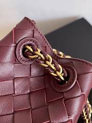 Bottega Veneta Small Parachute Chain Burgundy - 20x17x16.5cm - 6