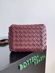 Bottega Veneta Small Parachute Chain Burgundy - 20x17x16.5cm - 3