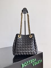 Bottega Veneta Small Parachute Chain Black - 20x17x16.5cm - 1