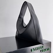 Bottega Veneta Hop Shoulder Bag Black Leather - 46x21x10cm - 3