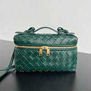 Bottega Veneta Bang Bang Vanity Case Dark Green - 23x12.5x4cm - 1