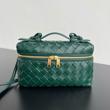 Bottega Veneta Bang Bang Vanity Case Dark Green - 23x12.5x4cm