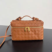 Bottega Veneta Bang Bang Vanity Case Cognac - 23x12.5x4cm - 1