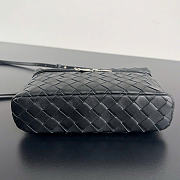 Bottega Veneta Bang Bang Vanity Case Black Silver Hardware - 23x12.5x4cm - 5