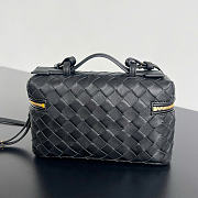 Bottega Veneta Bang Bang Vanity Case Black Gold Hardware - 23x12.5x4cm - 6