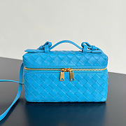 Bottega Veneta Bang Bang Vanity Case Blue - 23x12.5x4cm - 1