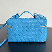 Bottega Veneta Bang Bang Vanity Case Blue - 23x12.5x4cm - 4