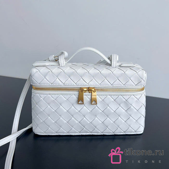 Bottega Veneta Bang Bang Vanity Case White - 23x12.5x4cm - 1