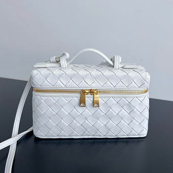 Bottega Veneta Bang Bang Vanity Case White - 23x12.5x4cm