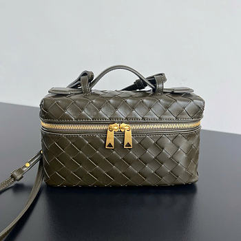 Bottega Veneta Bang Bang Vanity Case Khaki - 23x12.5x4cm