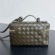 Bottega Veneta Bang Bang Vanity Case Khaki - 23x12.5x4cm - 4