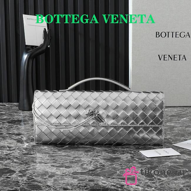 Bottege Veneta Andiamo Clutch Silver - 31x13x3cm - 1