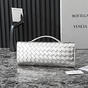 Bottege Veneta Andiamo Clutch Silver - 31x13x3cm - 5