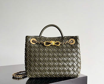 Bottega Veneta Small Andiamo With Chain Mustad - 25x22x10.5cm