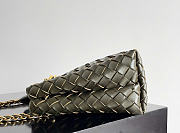 Bottega Veneta Small Andiamo With Chain Mustad - 25x22x10.5cm - 5