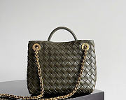 Bottega Veneta Small Andiamo With Chain Mustad - 25x22x10.5cm - 2