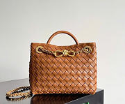 Bottega Veneta Small Andiamo With Chain Cognac - 25x22x10.5cm - 1