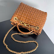 Bottega Veneta Small Andiamo With Chain Cognac - 25x22x10.5cm - 2