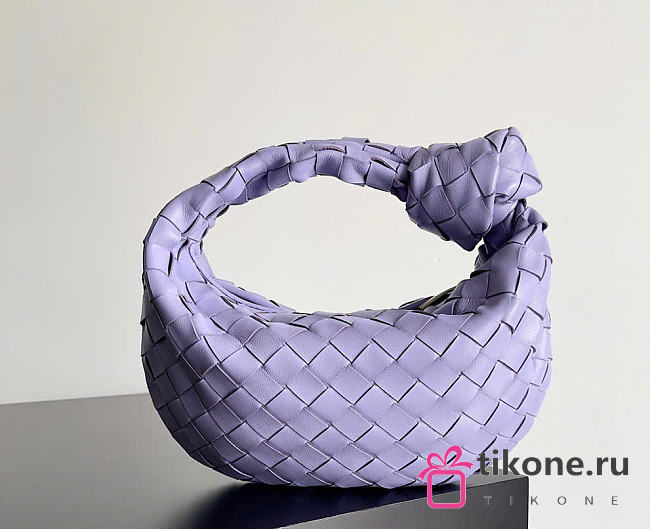 Bottega Veneta Mini Jodie Light Purple - 28x23x8cm - 1