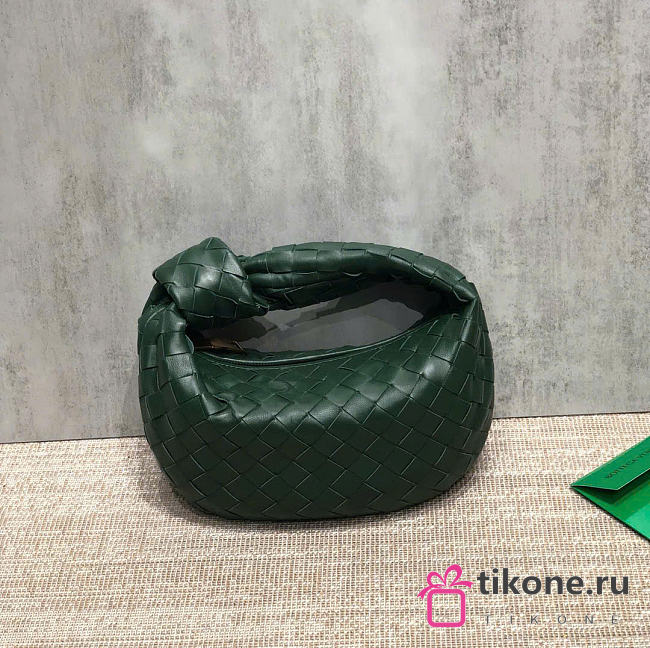 Bottega Veneta Mini Jodie Dark Green - 28x23x8cm - 1