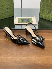 Gucci Slingback Pump in Black Leather 6.5cm - 6