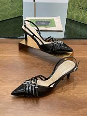 Gucci Slingback Pump in Black Leather 6.5cm - 3