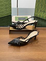 Gucci Slingback Pump in Black Leather 6.5cm - 2