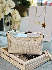 Medium DiorTravel Nomad Pouch Gold Tone Dior Oblique Jacquard - 22x13x9.5cm - 1