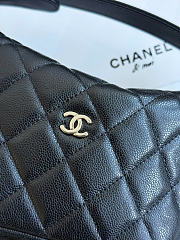 Chanel Hobo Caviar Leather Black - 21.5x19x6cm - 2