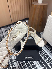 Chanel Sandals White Leather 1.5cm - 6