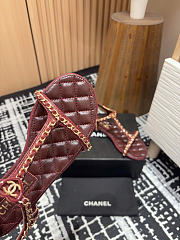 Chanel Sandals Burgundy Leather 1.5cm - 2