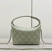 Chanel Hobo Caviar Leather Green - 21.5x19x6cm - 3