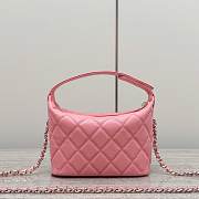 Chanel Hobo Caviar Leather Pink - 21.5x19x6cm - 3