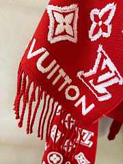 LV 3D Scarf Rouge Red M92837 - 34x220cm - 4