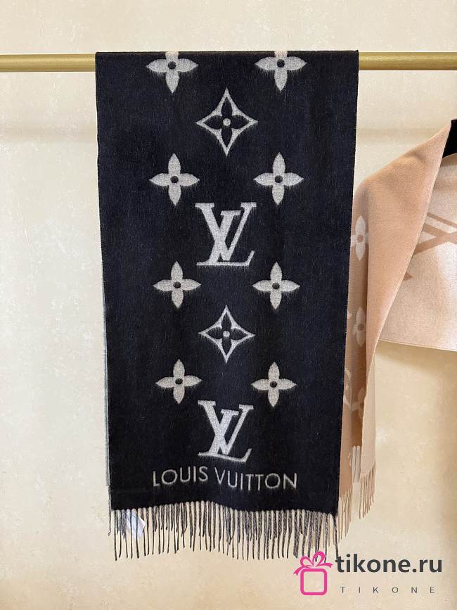 LV Reykjavik Scarf Black M71040 - 45x190cm - 1