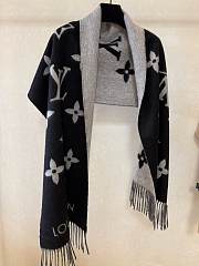 LV Reykjavik Scarf Black M71040 - 45x190cm - 4