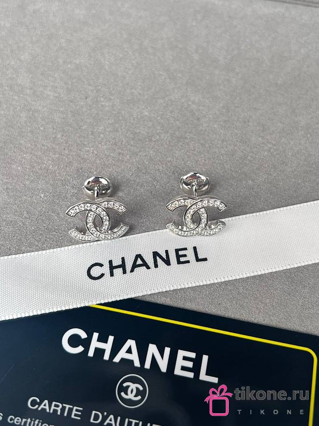 Chanel Earrings Silver 16174 - 1