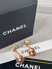 Chanel Earrings Camelia Gold 16175 - 5