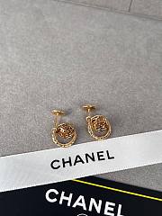 Chanel Earrings Camelia Gold 16176 - 1