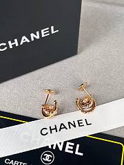 Chanel Earrings Camelia Gold 16176 - 4